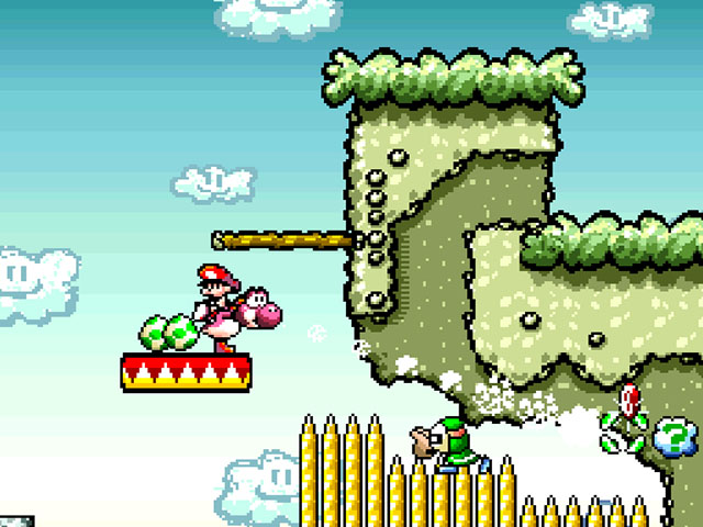 Super Mario World 2 Yoshis Island SNES